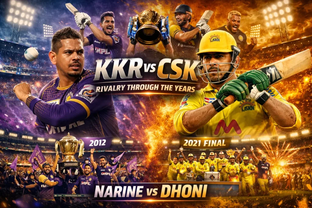 KKR vs CSK Timeline: Narine, Dhoni and Rivalry Moments Fans Still Remember